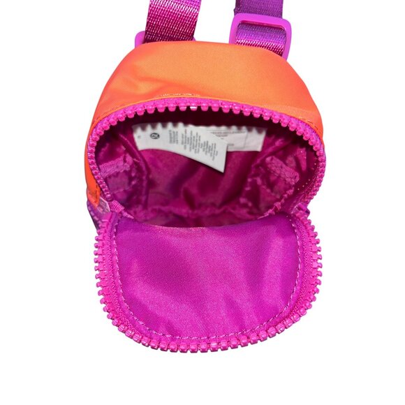 Lululemon Purple and Red/Orange Mini Crossbody Bag With Adjustable Strap - Picture 7 of 10